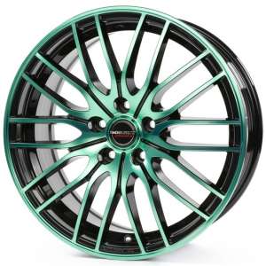 Borbet CW 4/5 Black Green Glossy